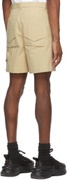 Wooyoungmi Beige Patch Pocket Cargo Shorts