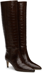Paris Texas Brown Stiletto 60 Tall Boots