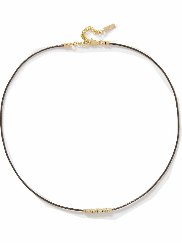 Photo: éliou - Rhodes Gold-Plated and Cord Beaded Necklace