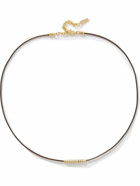 éliou - Rhodes Gold-Plated and Cord Beaded Necklace