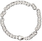 HANREJ Silver Anchor Bracelet