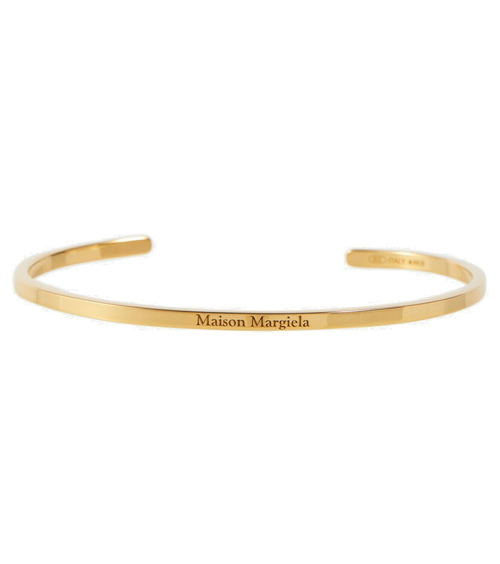 Photo: Maison Margiela - Logo gold-plated silver arm cuff