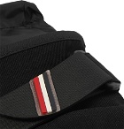 Moncler Grenoble - Shell-Trimmed Fleece and Leather Ski Gloves - Black