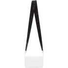 Off-White White Crinkled Flap Crossbody Bag