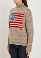 Polo Ralph Lauren Flag Wool-blend Jumper Beige