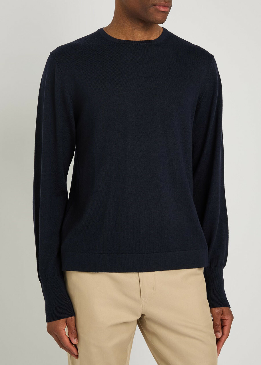 Officine Générale Nina Merino Wool Jumper Navy