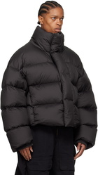 Entire Studios Black Quilted Down Jacket