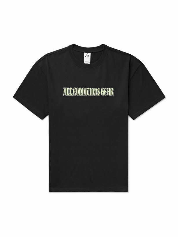 Photo: Nike - ACG Logo-Print Dri-FIT T-Shirt - Black