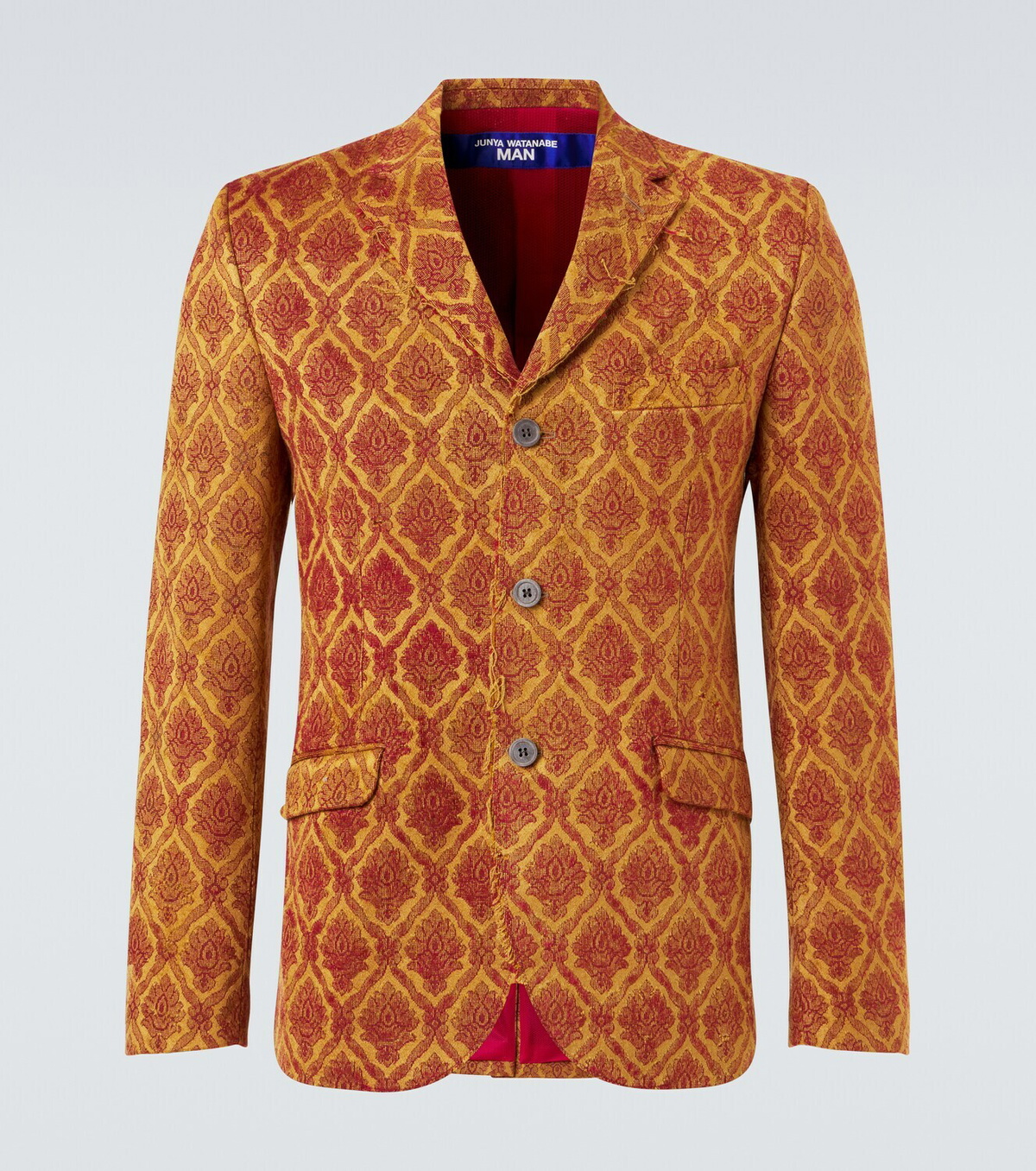 Junya Watanabe Floral single-breasted jacquard blazer