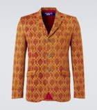 Junya Watanabe Floral single-breasted jacquard blazer