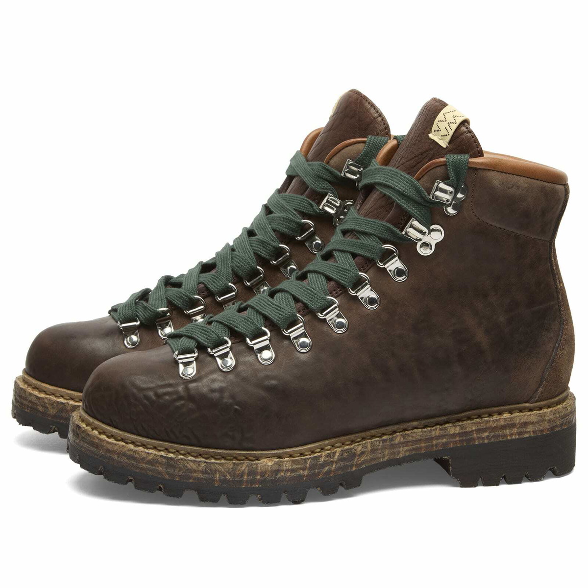 Visvim Men's Whymper Hiking Boots in Dk Brown