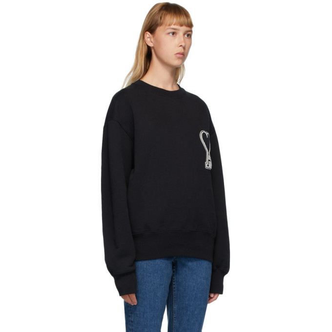 新品　AMI ALEXANDRE MATTIUSSI Ami de Coeur Ami Large De Coeur Crewneck Sweater Red | The Webster