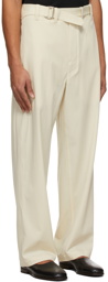 Lemaire Off-White Loose Trousers