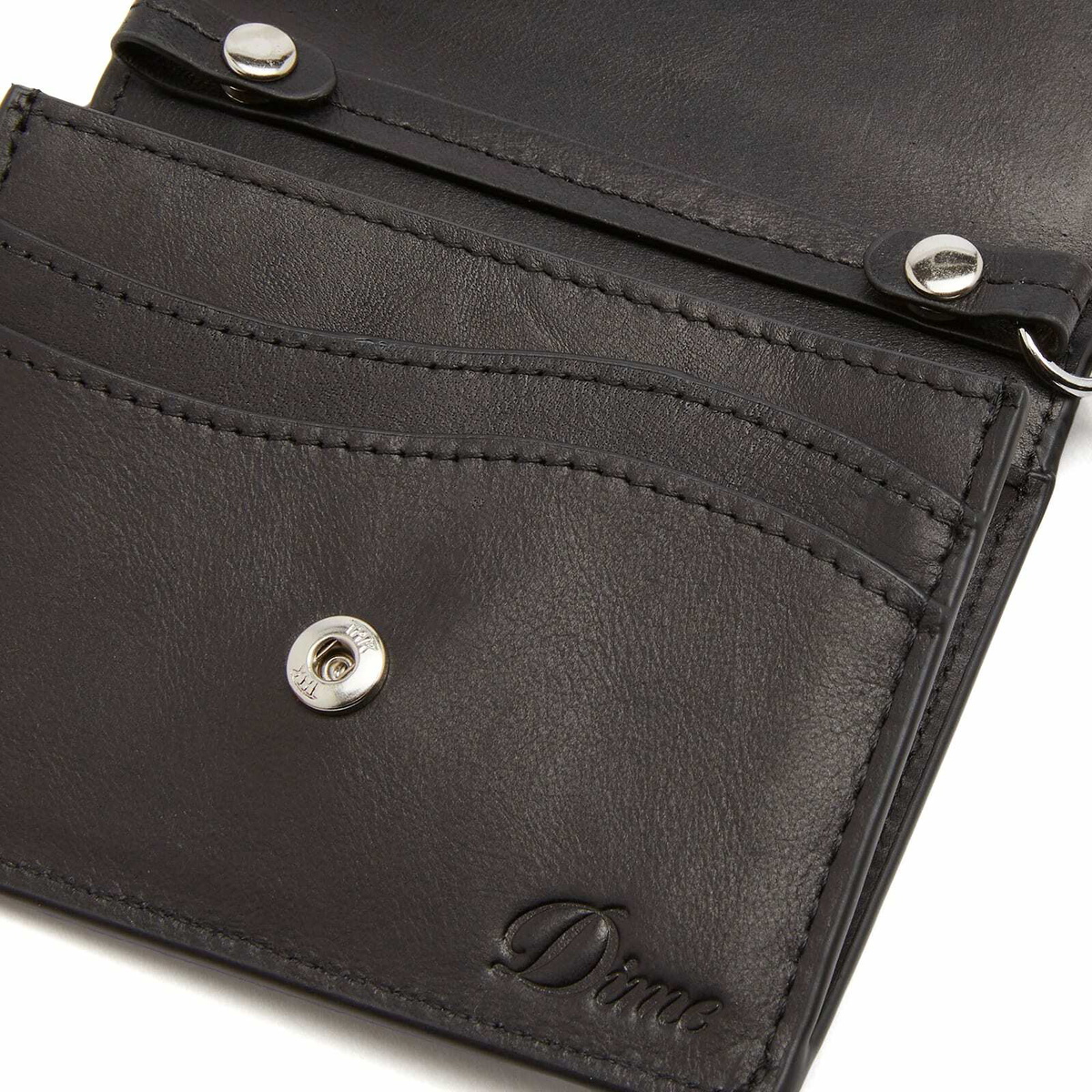 【DIME】 CHAIN LEATHER WALLET / BLACK Dime Chain Leather Wallet – STUDIIYO23