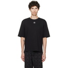 Marine Serre Black Moon Logo Jersey Loose Fit T-shirt
