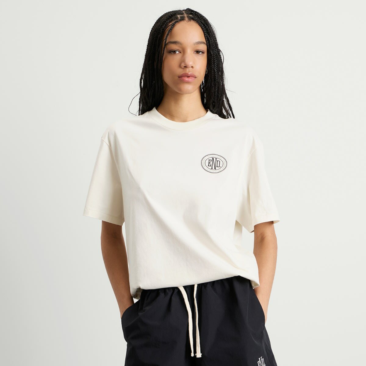 END. Leisure T-Shirt in Smoke White