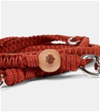 Loro Piana - Leather and cashmere-blend dog leash