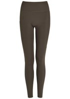 ON Studio Stretch-jersey Cropped Leggings Brown