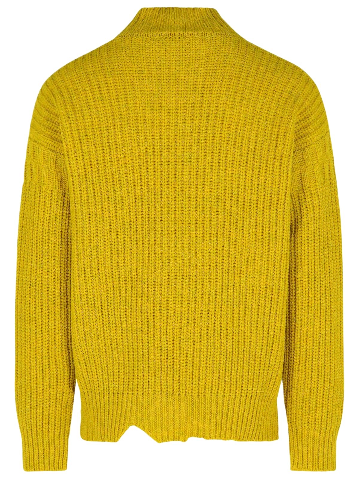 Marni Mustard Virgin Wool Turtleneck Sweater