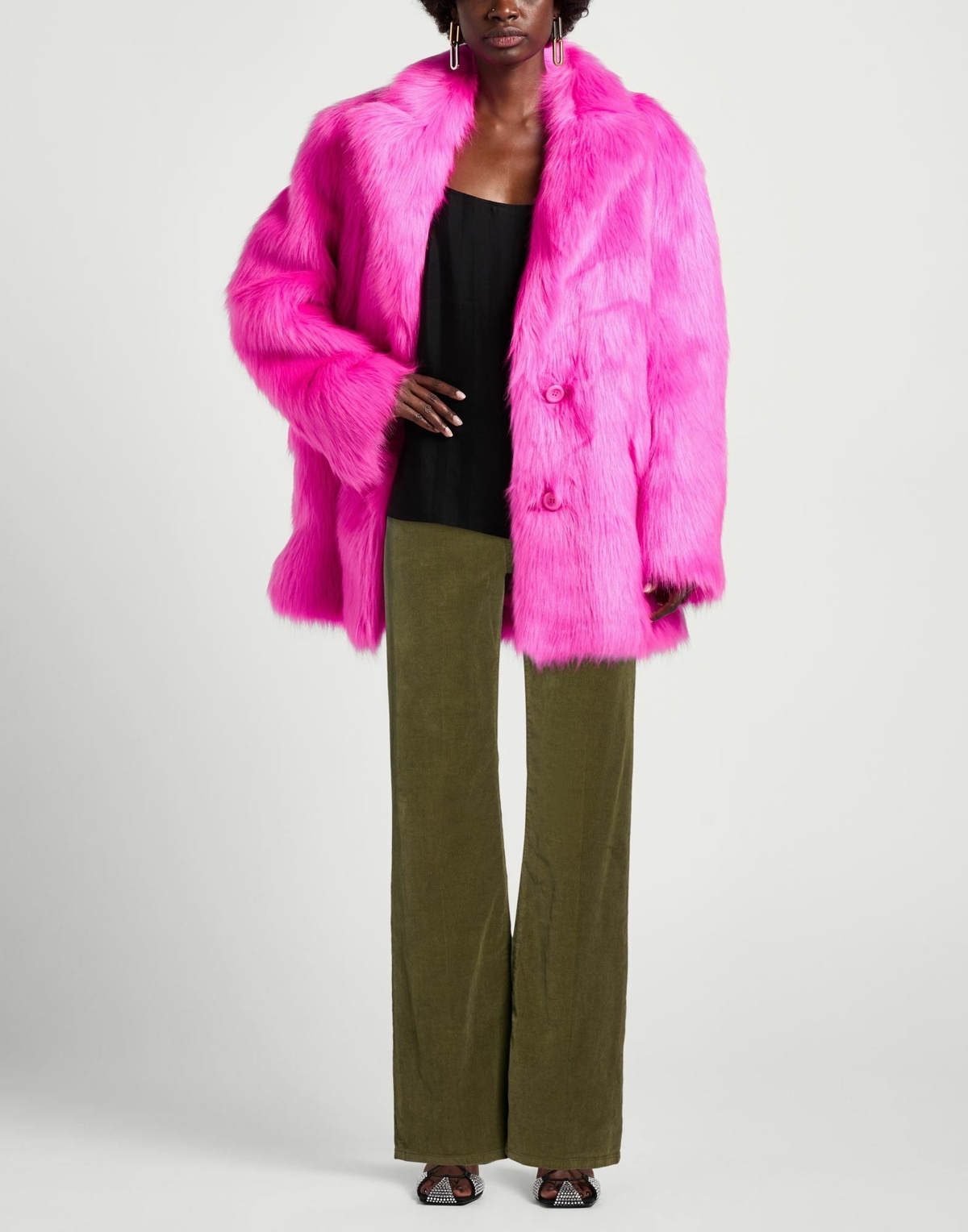 Dondup Womens Pants Military in Green
