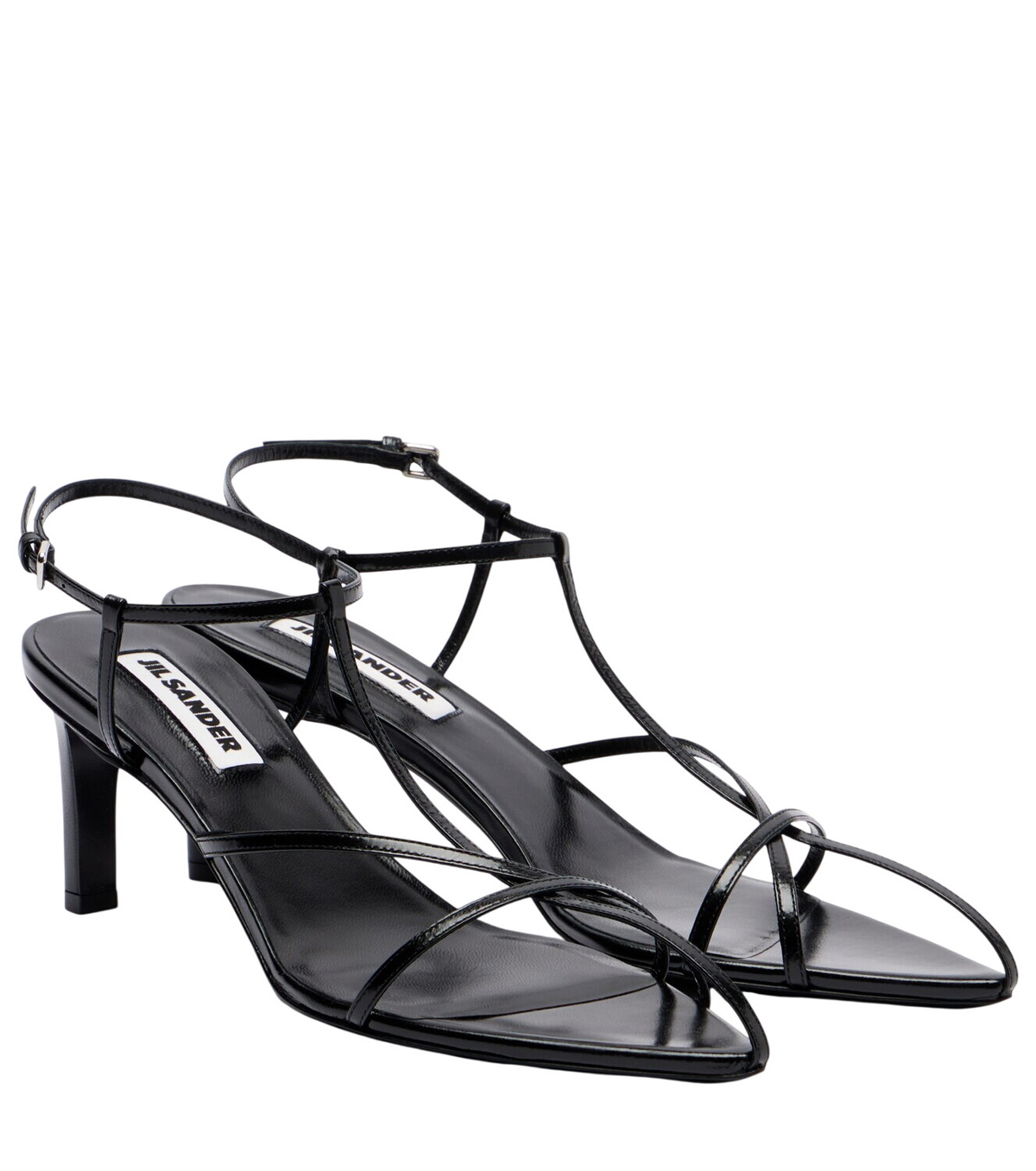 Jil Sander Black Wooden Platform Sandals Jil Sander