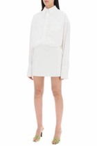 INTERIOR nuno mini shirt dress White