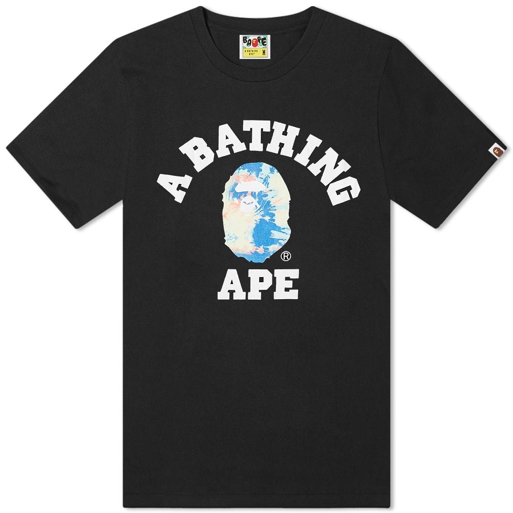 A Bathing Ape Tie Dye Shark Tee A Bathing Ape