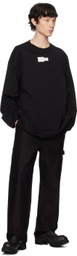 Feng Chen Wang Black Double Neck Jersey T-shirt