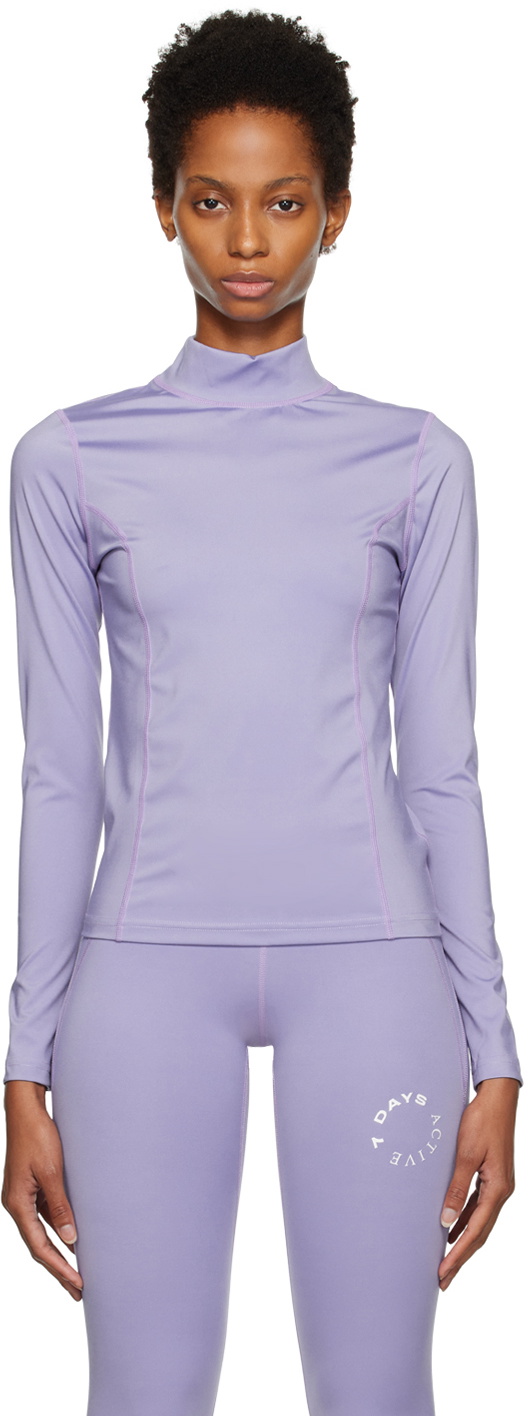 7 DAYS Active Purple Rivet Sport Top