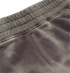 Stüssy - Logo-Embroidered Tie-Dyed Fleece-Back Cotton-Jersey Sweatpants - Black