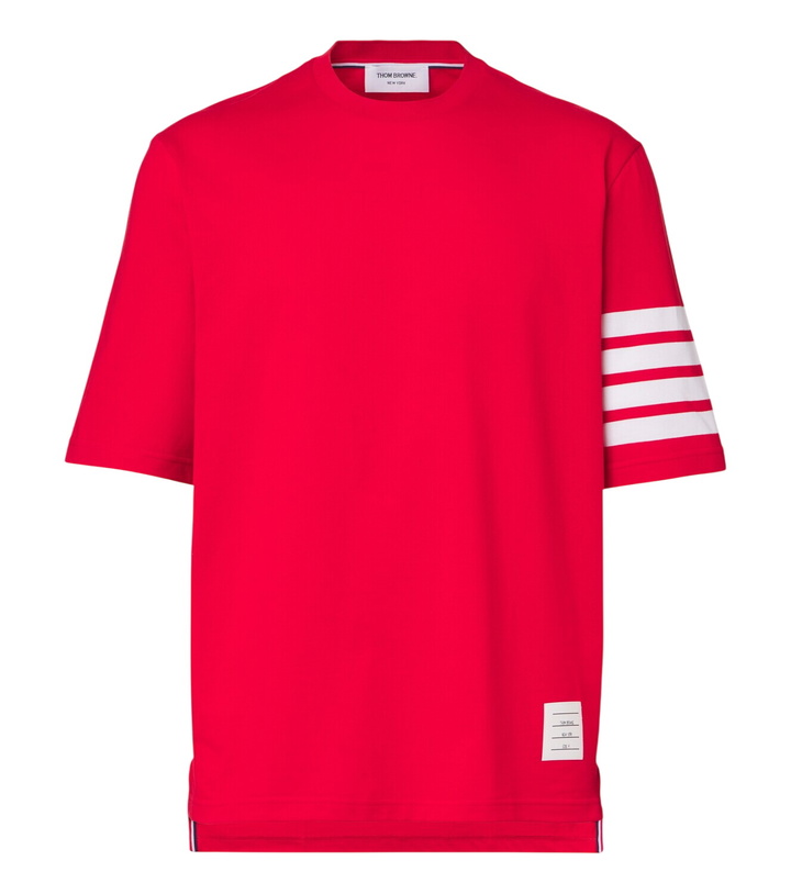 Photo: Thom Browne 4-Bar cotton jersey T-shirt
