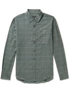 Club Monaco - Button-Down Collar Checked Cotton-Flannel Shirt - Green