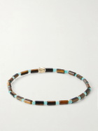 Luis Morais - 14-Karat Gold Agate Beaded Bracelet