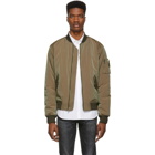 John Elliott Green Iridescent Bogota Bomber Jacket