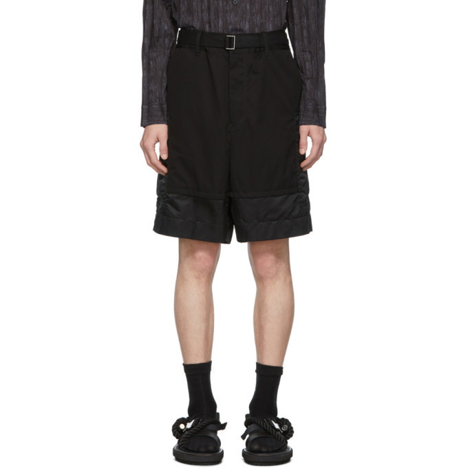 Photo: Sacai Black Combo Shorts