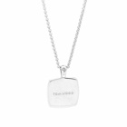 Tom Wood Men's Cushion Pendant Necklace in Onyx