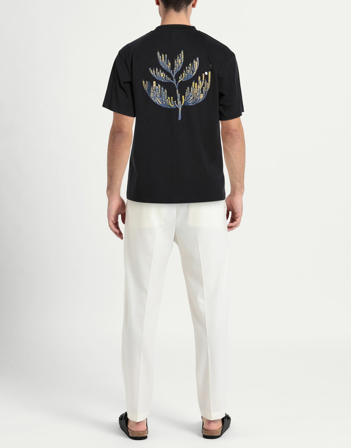 Magenta Mens T-shirt in Black