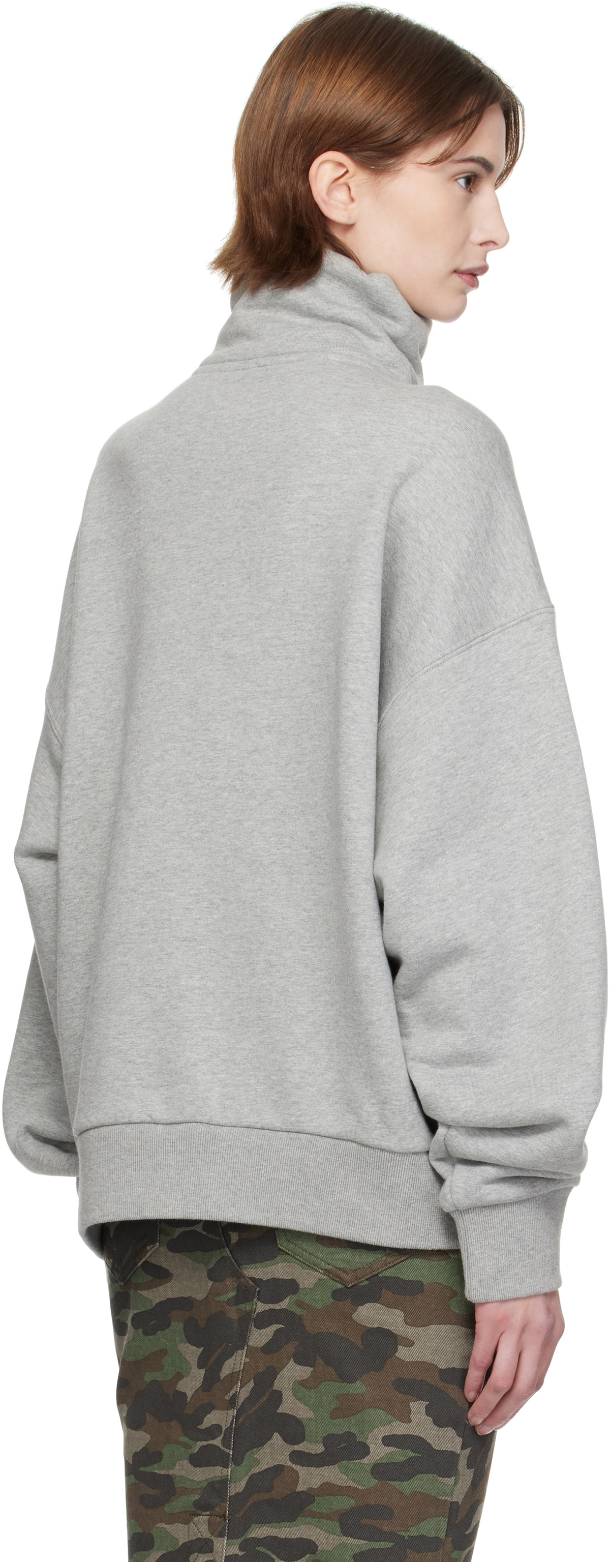 Fax Copy Express Gray Fleece-Lined Sweatshirt