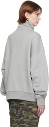 Fax Copy Express Gray Fleece-Lined Sweatshirt