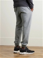 Lululemon - Straight-Leg Double-Knit Textured Cotton-Blend Jersey Sweatpants - Gray
