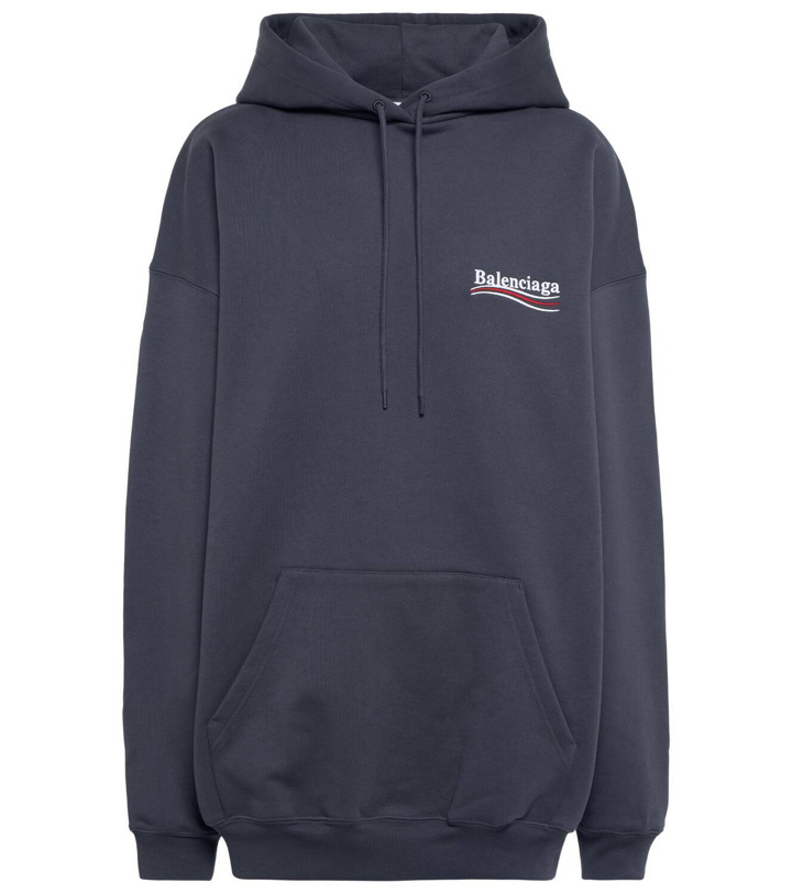 Photo: Balenciaga Logo cotton hoodie