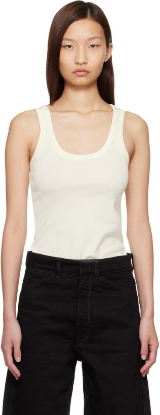 Photo: LEMAIRE Off-White Rib Tank Top