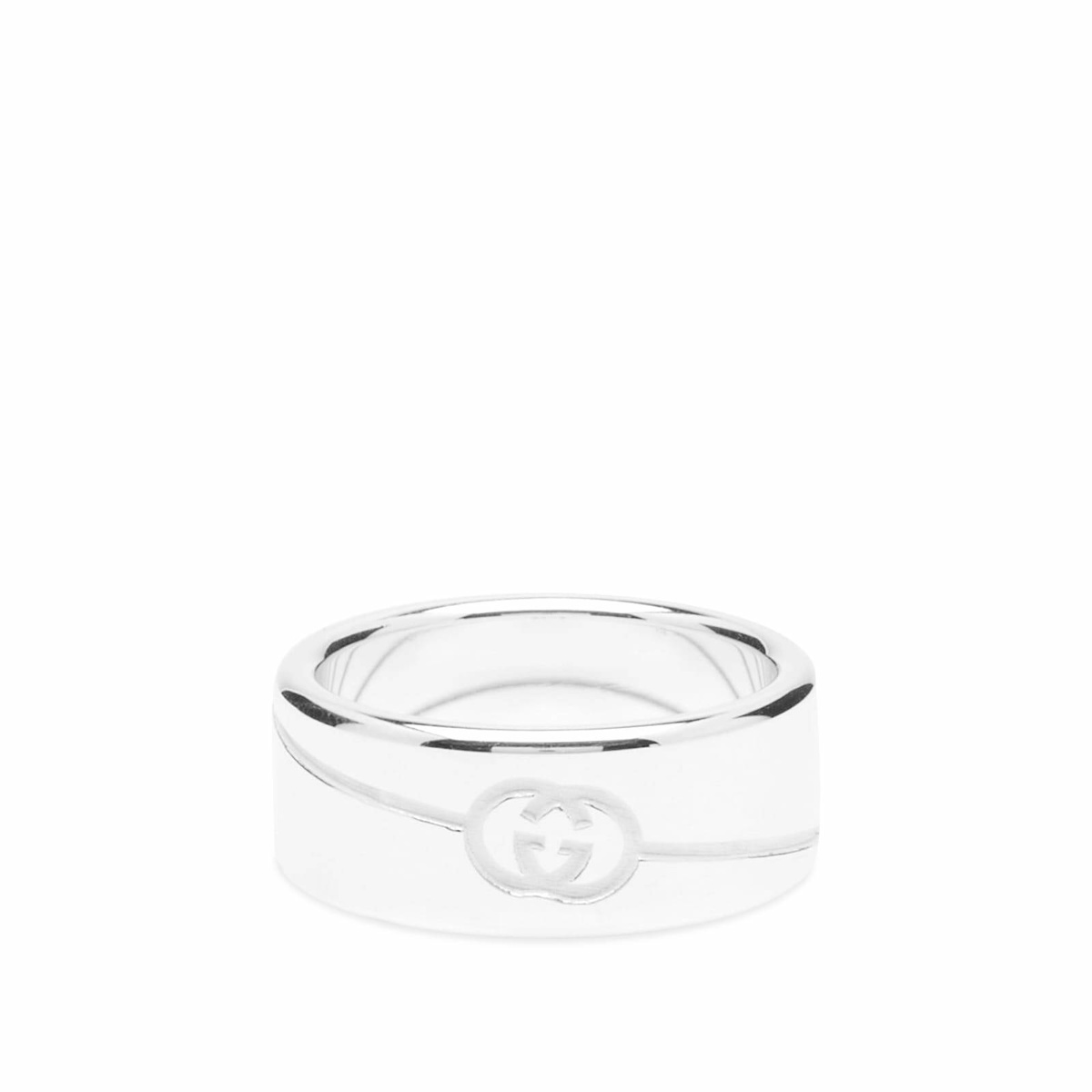 Photo: Gucci Men's Jewellery Tag Ring 9mm in Silver