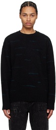 Juun.J Black Pattern Sweater