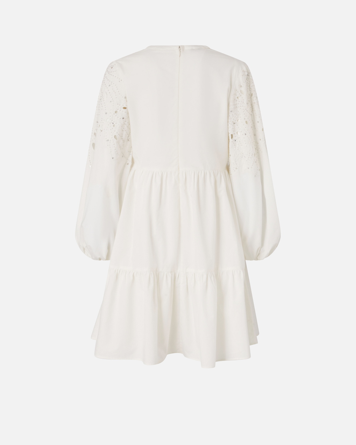 Pinko Mini Dress With Openwork And Crystals Snow White