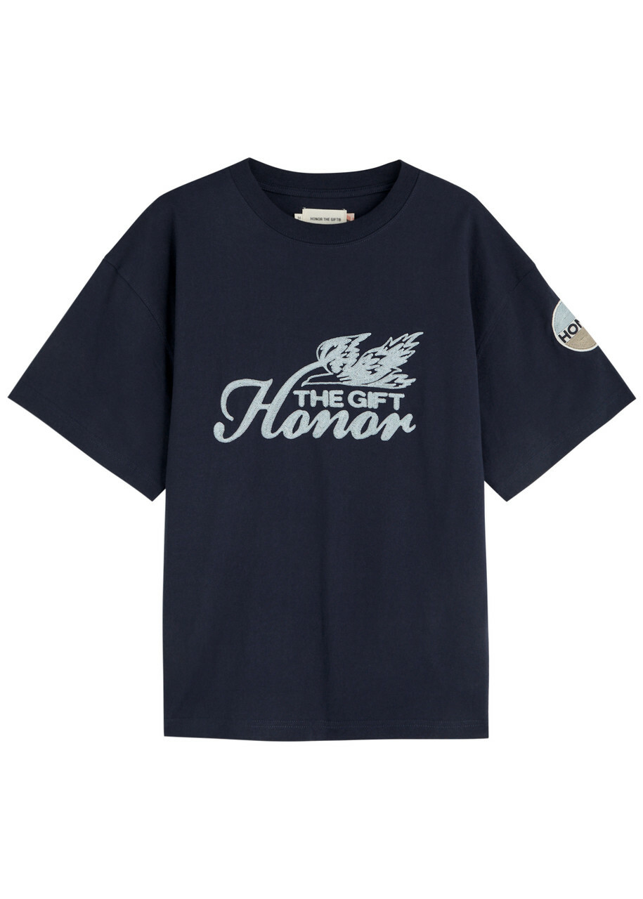 Honor The Gift Auto Club Cotton T-shirt Navy
