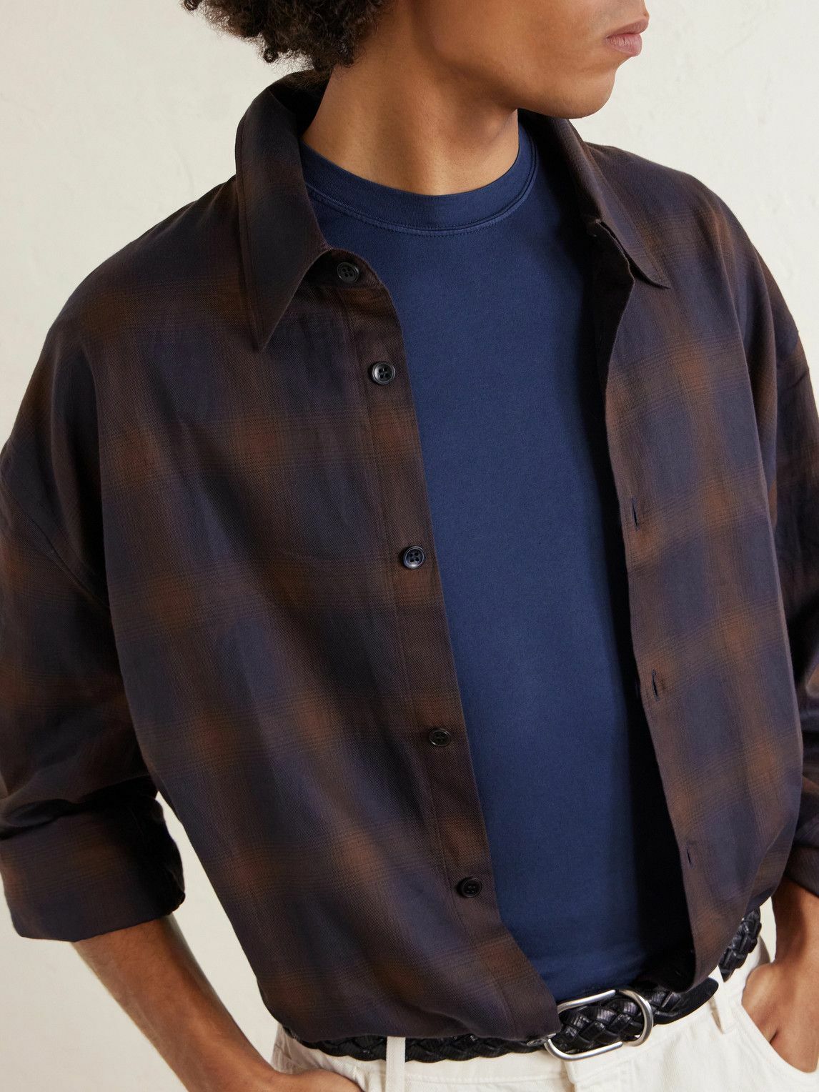 FEDELI - Organic Cotton-Jersey T-Shirt - Blue