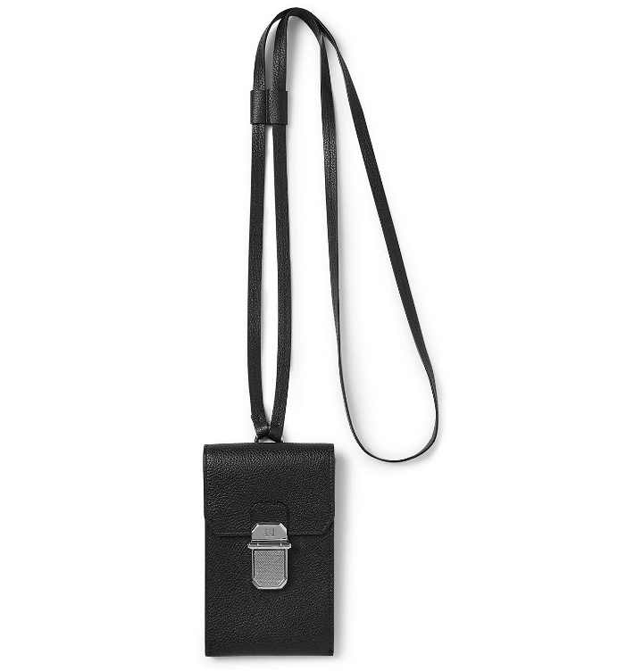 Photo: Dunhill - Full-Grain Leather Cardholder with Lanyard - Black