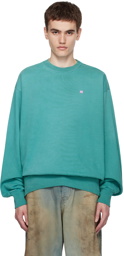 Acne Studios Green Relaxed-Fit Sweatshirt