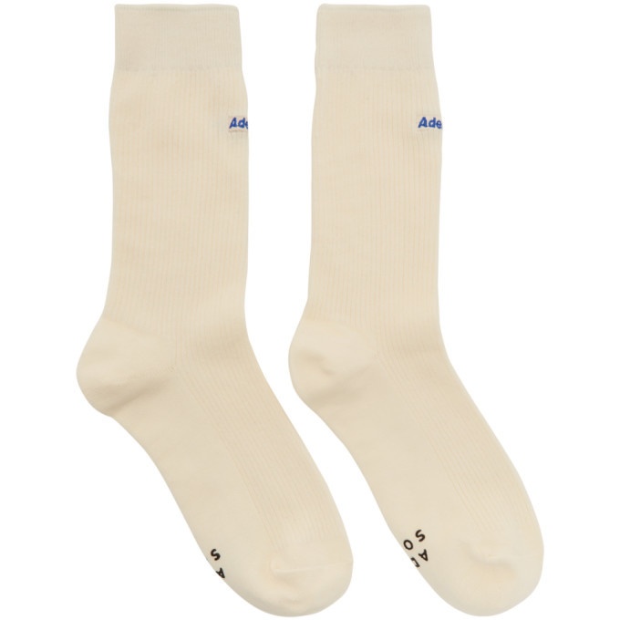 Photo: ADER error Off-White Embroidered Logo Socks